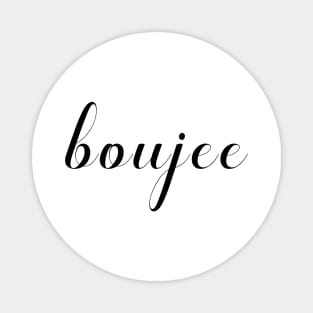 Boujee, Stylised Font in Black Magnet